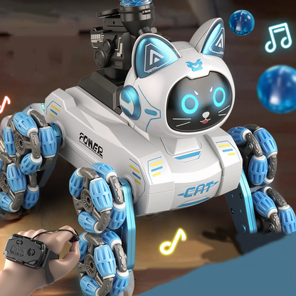 Smart Gesture-Control Robot Cat Toy – Interactive AI Pet for Kids